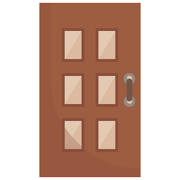 six panel door